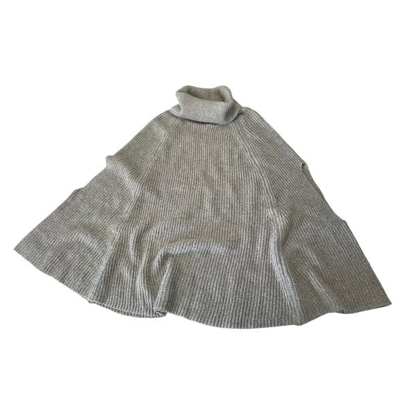 Kirundo Pullover Turtleneck Shawl Wrap Shrug Sweater Cape Cloak - Size Large - Picture 1 of 6